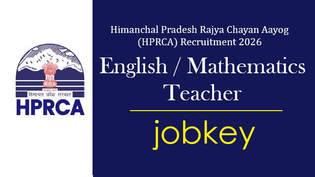 HPRCA English & Mathematics Teacher Online Form 2026-jobkey